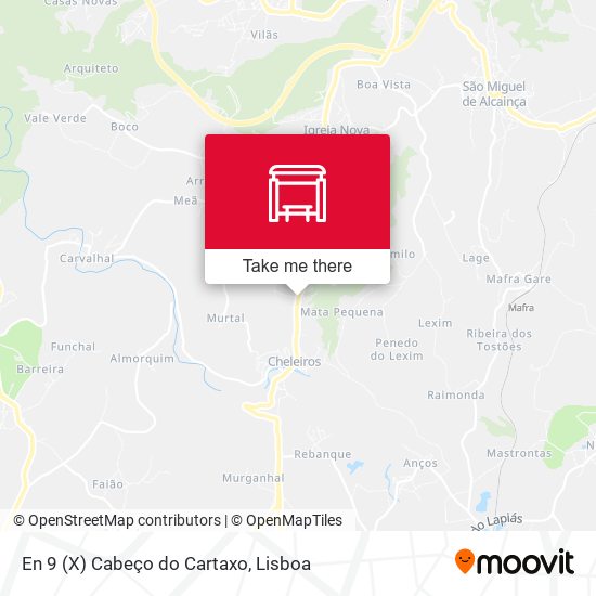 En 9 (X) Cabeço do Cartaxo mapa