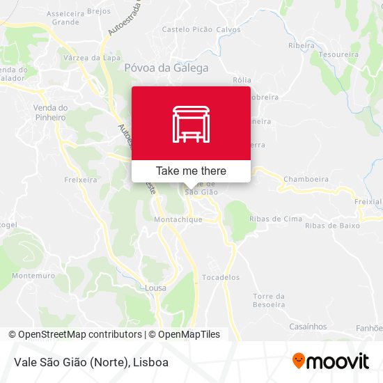 Vale São Gião (Norte) mapa