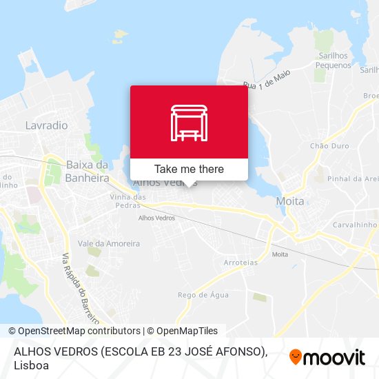 ALHOS VEDROS (ESCOLA EB 23 JOSÉ AFONSO) map