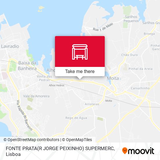 FONTE PRATA(R JORGE PEIXINHO) SUPERMERC map