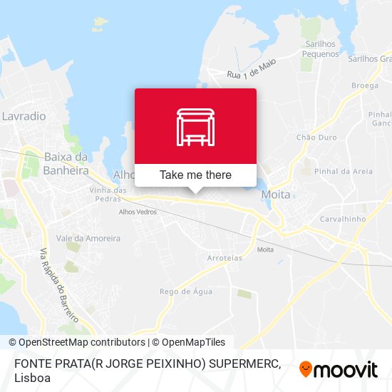 FONTE PRATA(R JORGE PEIXINHO) SUPERMERC map