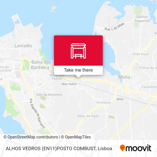 ALHOS VEDROS (EN11)POSTO COMBUST map