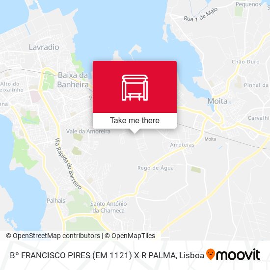 Bº FRANCISCO PIRES (EM 1121) X R PALMA map