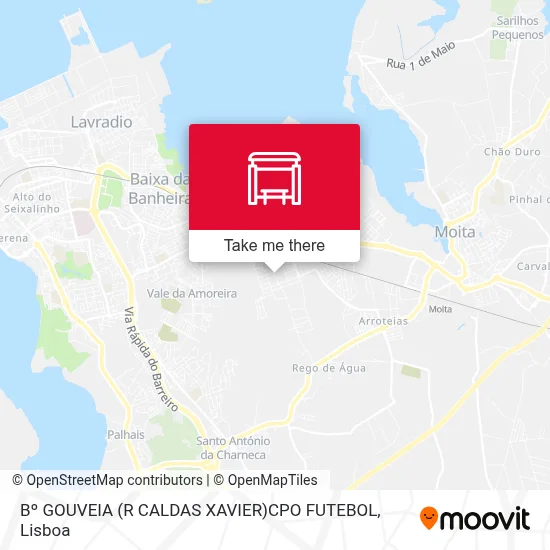 Bº GOUVEIA (R CALDAS XAVIER)CPO FUTEBOL map