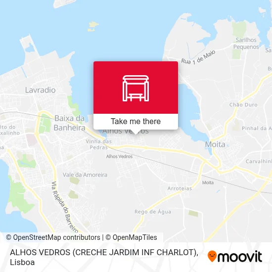 ALHOS VEDROS (CRECHE JARDIM INF CHARLOT) map