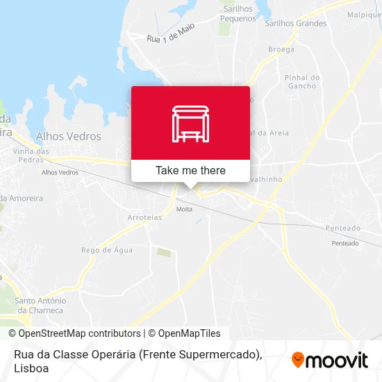 Rua da Classe Operária (Frente Supermercado) map