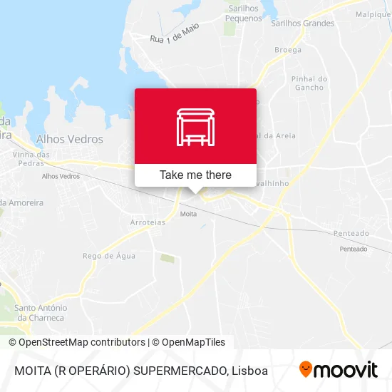 MOITA (R OPERÁRIO) SUPERMERCADO map