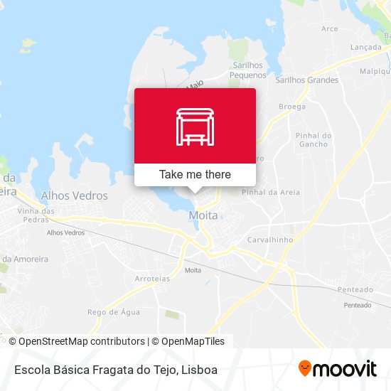 Escola Básica Fragata do Tejo mapa