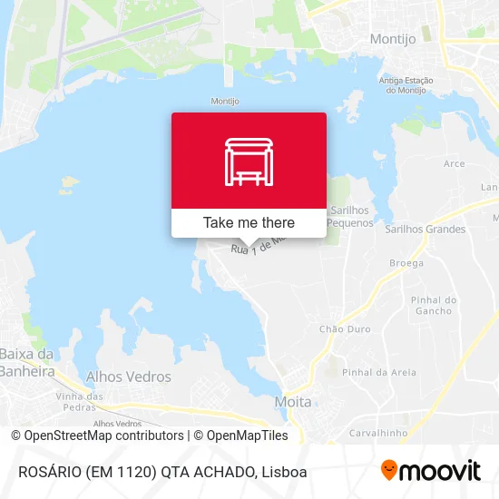 ROSÁRIO (EM 1120) QTA ACHADO map