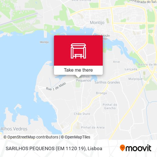SARILHOS PEQUENOS (EM 1120 19) mapa