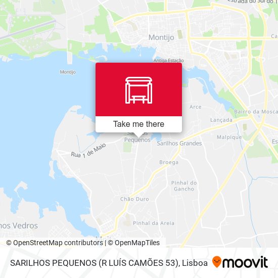 SARILHOS PEQUENOS (R LUÍS CAMÕES 53) mapa