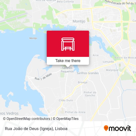 Rua João de Deus (Igreja) map