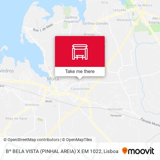 Bº BELA VISTA (PINHAL AREIA) X EM 1022 map