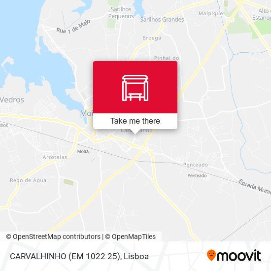 CARVALHINHO (EM 1022 25) mapa