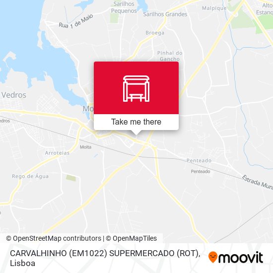 CARVALHINHO (EM1022) SUPERMERCADO (ROT) map