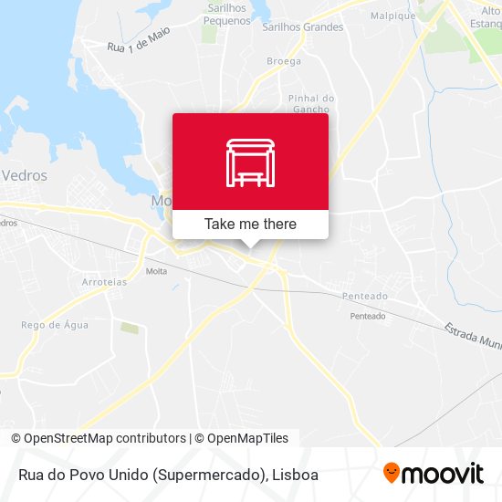 Rua do Povo Unido (Supermercado) mapa