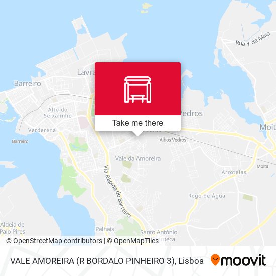 VALE AMOREIRA (R BORDALO PINHEIRO 3) mapa