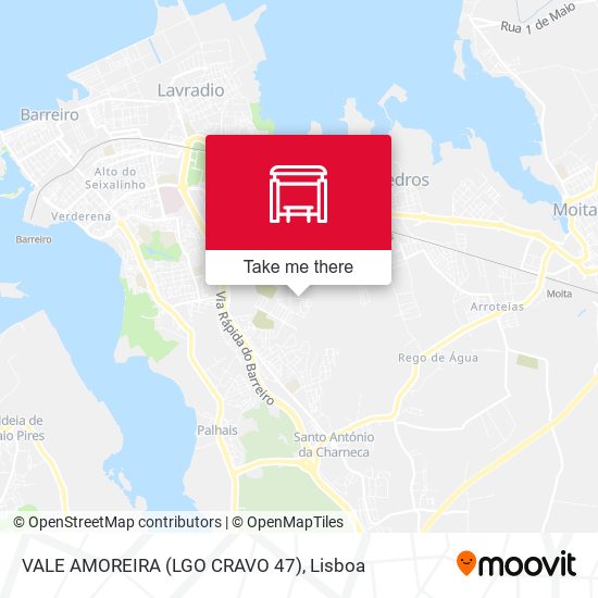 VALE AMOREIRA (LGO CRAVO 47) map