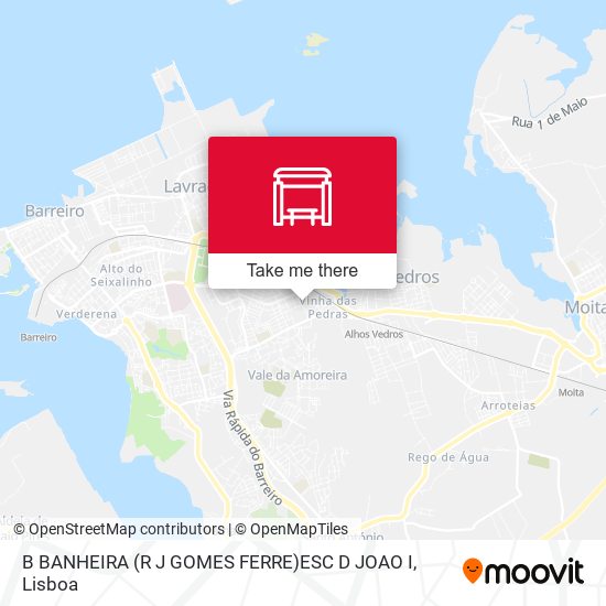 B BANHEIRA (R J GOMES FERRE)ESC D JOAO I map