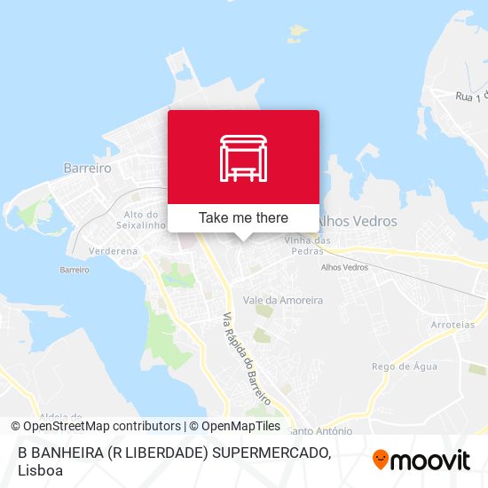 B BANHEIRA (R LIBERDADE) SUPERMERCADO mapa