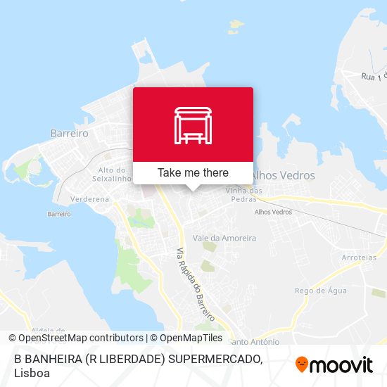 B BANHEIRA (R LIBERDADE) SUPERMERCADO map