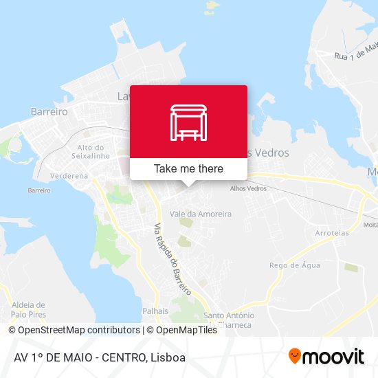 AV 1º DE MAIO - CENTRO mapa