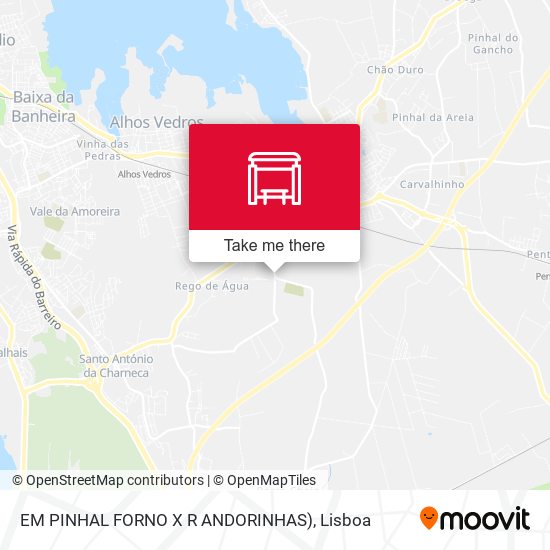 EM PINHAL FORNO X R ANDORINHAS) mapa