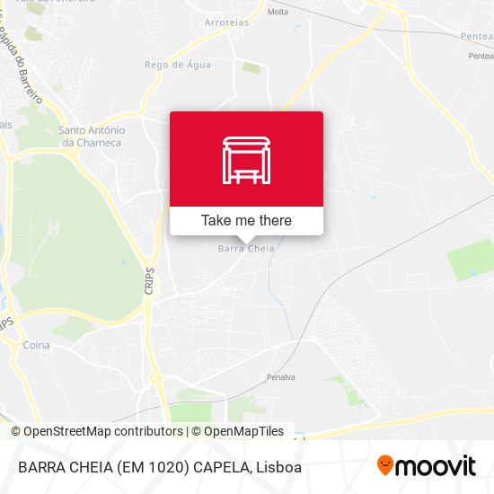 BARRA CHEIA (EM 1020) CAPELA mapa