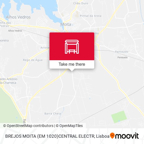 BREJOS MOITA (EM 1020)CENTRAL ELECTR mapa