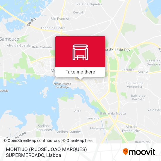 MONTIJO (R JOSÉ JOAQ MARQUES) SUPERMERCADO map
