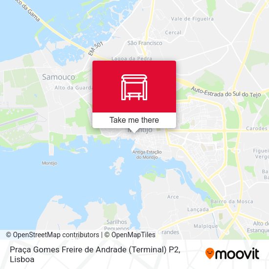 Praça Gomes Freire de Andrade (Terminal) P2 map