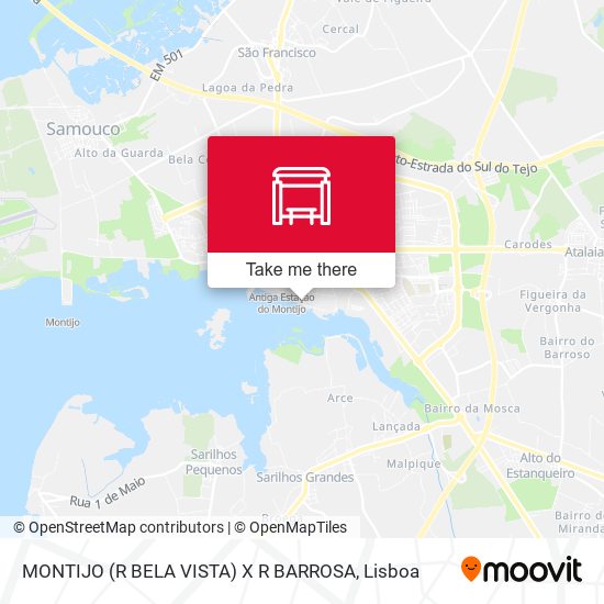 MONTIJO (R BELA VISTA) X R BARROSA map