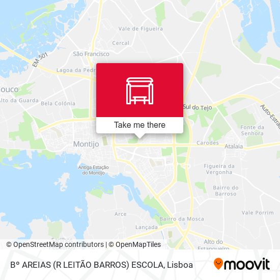 Bº AREIAS (R LEITÃO BARROS) ESCOLA map