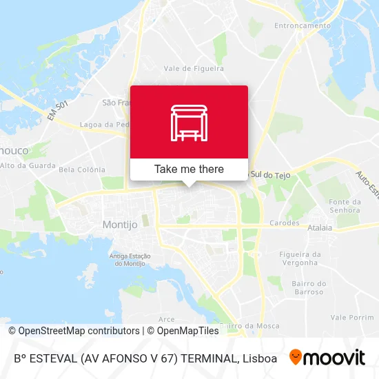 Bº ESTEVAL (AV AFONSO V 67) TERMINAL map
