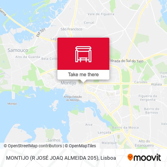 MONTIJO (R JOSÉ JOAQ ALMEIDA 205) map