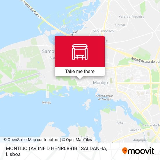MONTIJO (AV INF D HENR689)Bº SALDANHA mapa