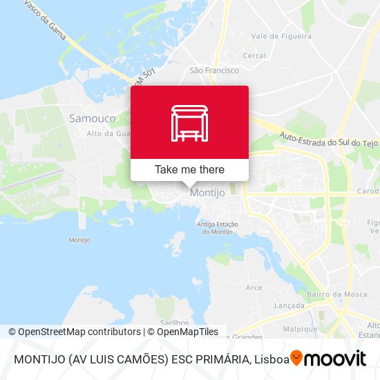 MONTIJO (AV LUIS CAMÕES) ESC PRIMÁRIA mapa