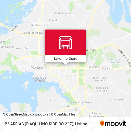 Bº AREIAS (R AQUILINO RIBEIRO 227) mapa