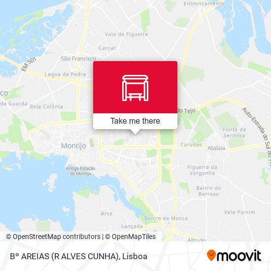 Bº AREIAS (R ALVES CUNHA) map