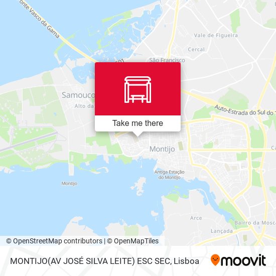MONTIJO(AV JOSÉ SILVA LEITE) ESC SEC mapa