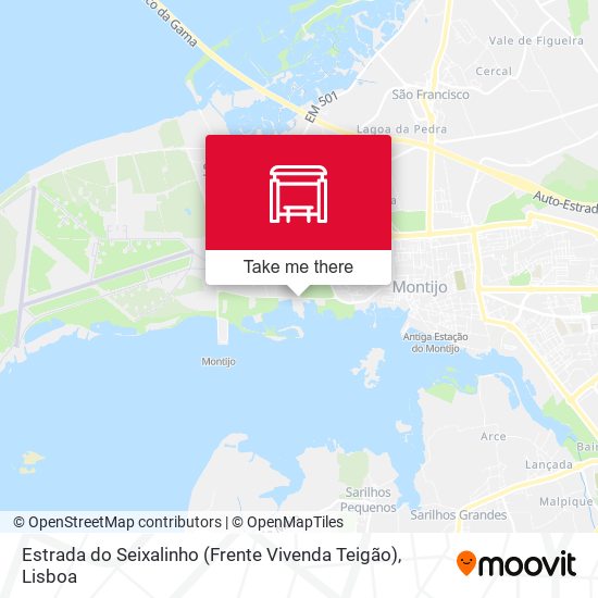 Estrada do Seixalinho (Frente Vivenda Teigão) map