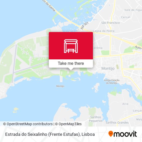 Estrada do Seixalinho (Frente Estufas) mapa