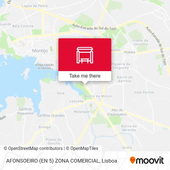 AFONSOEIRO (EN 5) ZONA COMERCIAL map