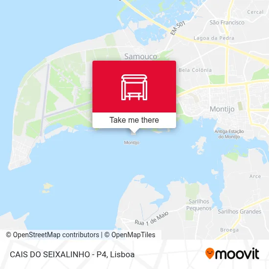 CAIS DO SEIXALINHO - P4 map