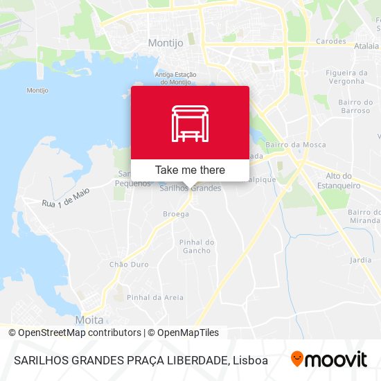 SARILHOS GRANDES PRAÇA LIBERDADE map