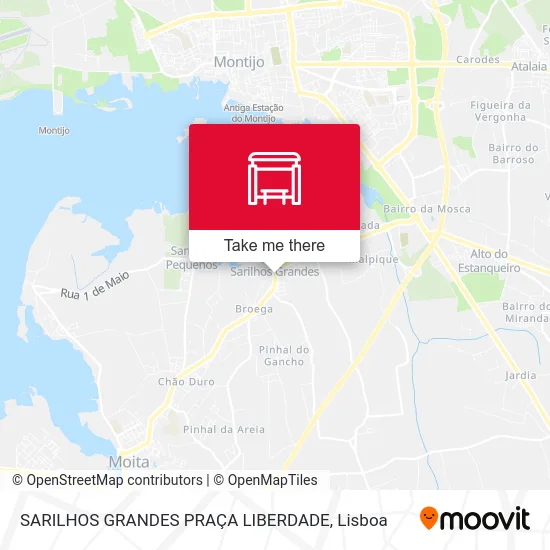 SARILHOS GRANDES PRAÇA LIBERDADE map