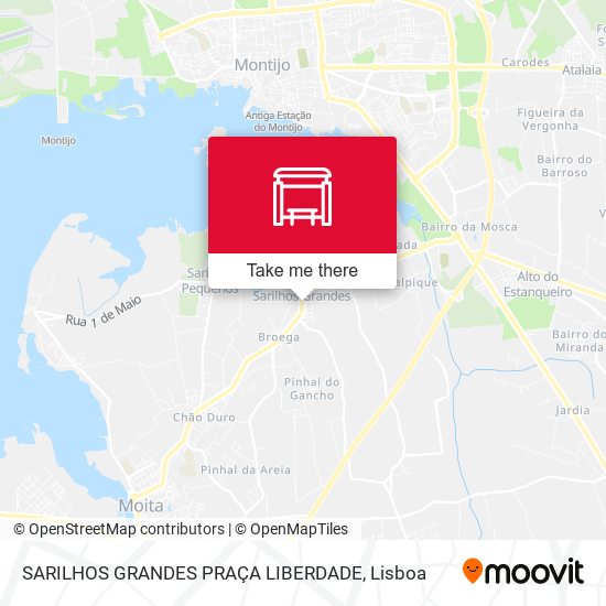 SARILHOS GRANDES PRAÇA LIBERDADE map