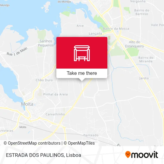 ESTRADA DOS PAULINOS map