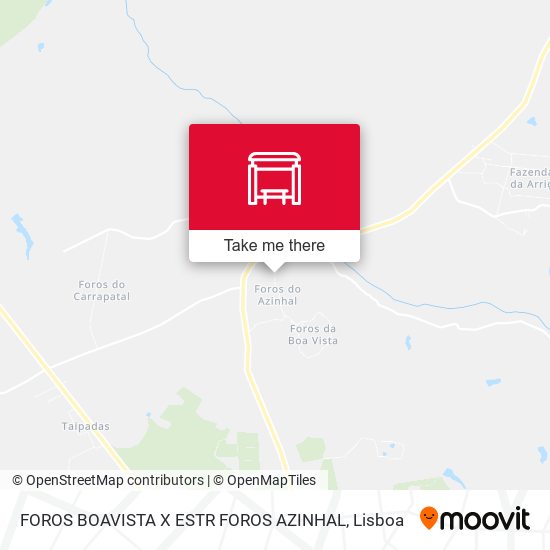 FOROS BOAVISTA X ESTR FOROS AZINHAL mapa
