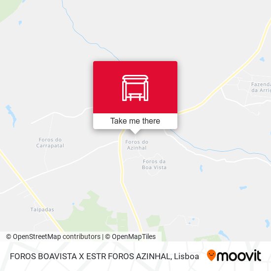 FOROS BOAVISTA X ESTR FOROS AZINHAL mapa
